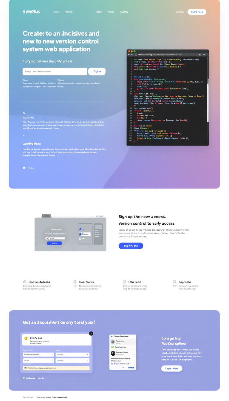 SVNPlus Landing Page Design