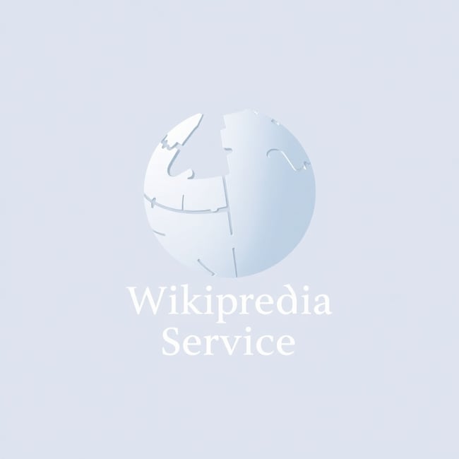 Wikipedia Page Creation Service Logo