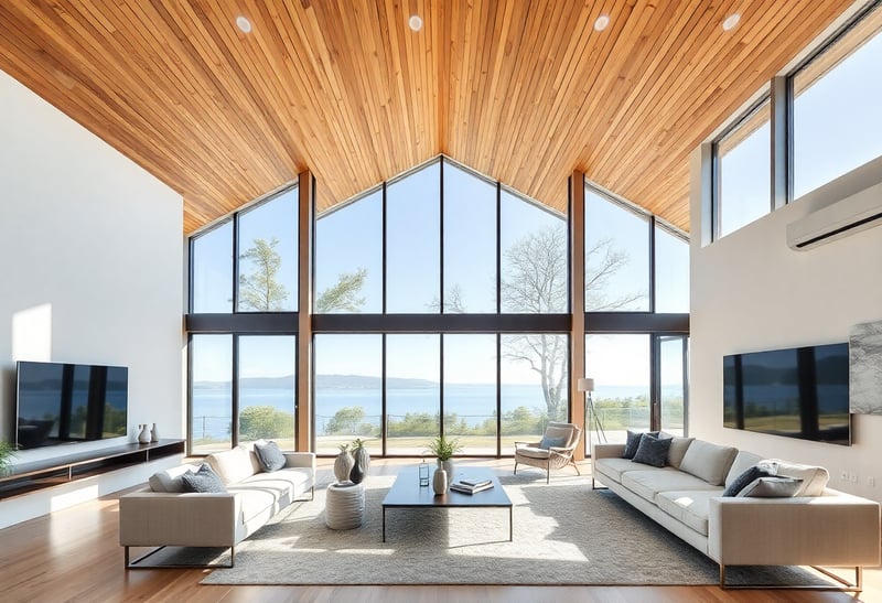 Modern Living Room with Panoramic Views