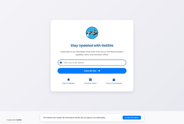 Subscribe to Our Newsletter | GetSite