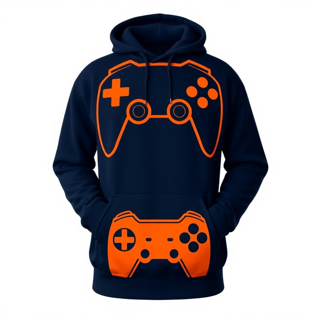 Navy Blue Gaming Hoodie