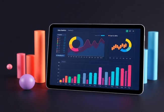 Colorful Data Analytics Dashboard Visualization