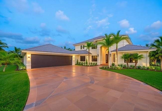 Key West Decorative Concrete Driveway