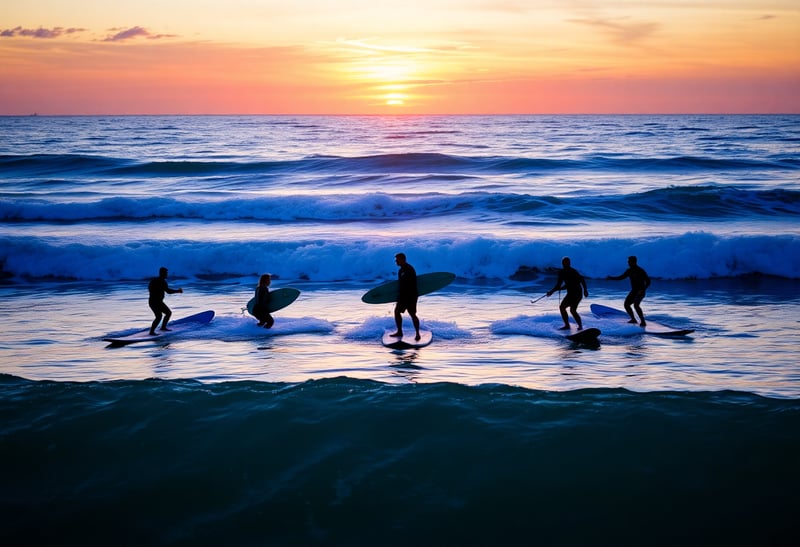 Sunset Surf Lesson