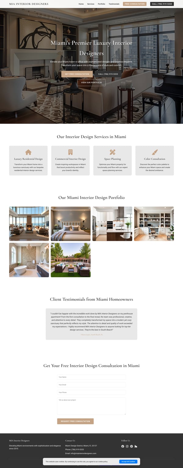MIA Interior Designers | Luxury Interior Design Services in Miami, FL