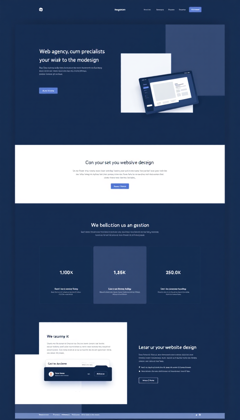 Minimalist Web Agency Homepage Design