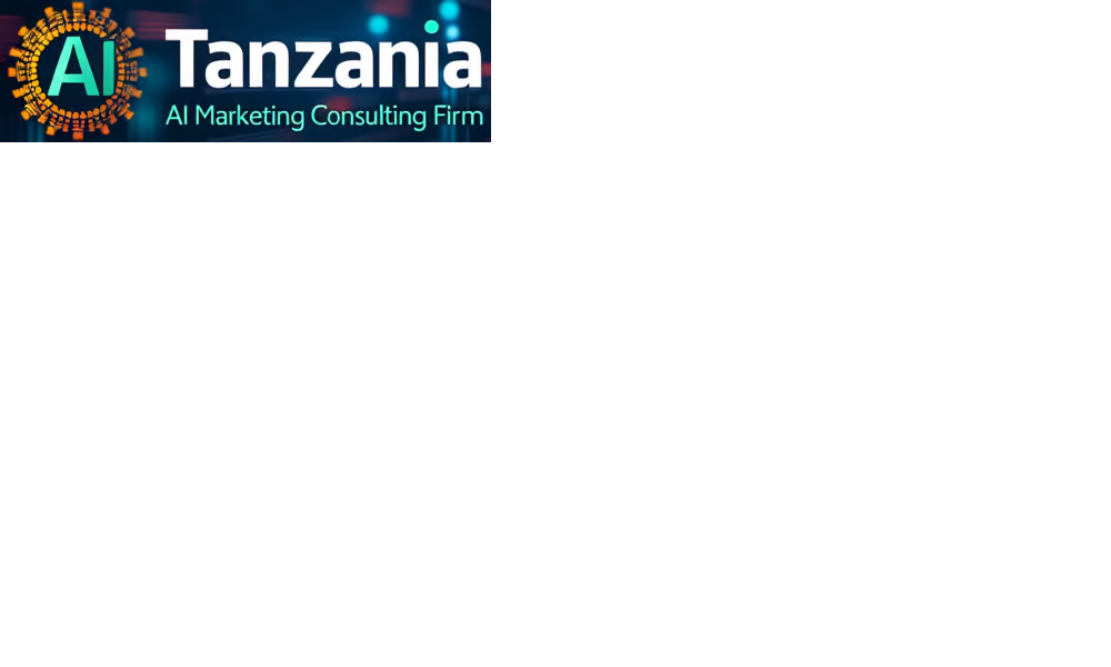 Tanzania AI Marketing Consulting Firm logo with tech-inspired design