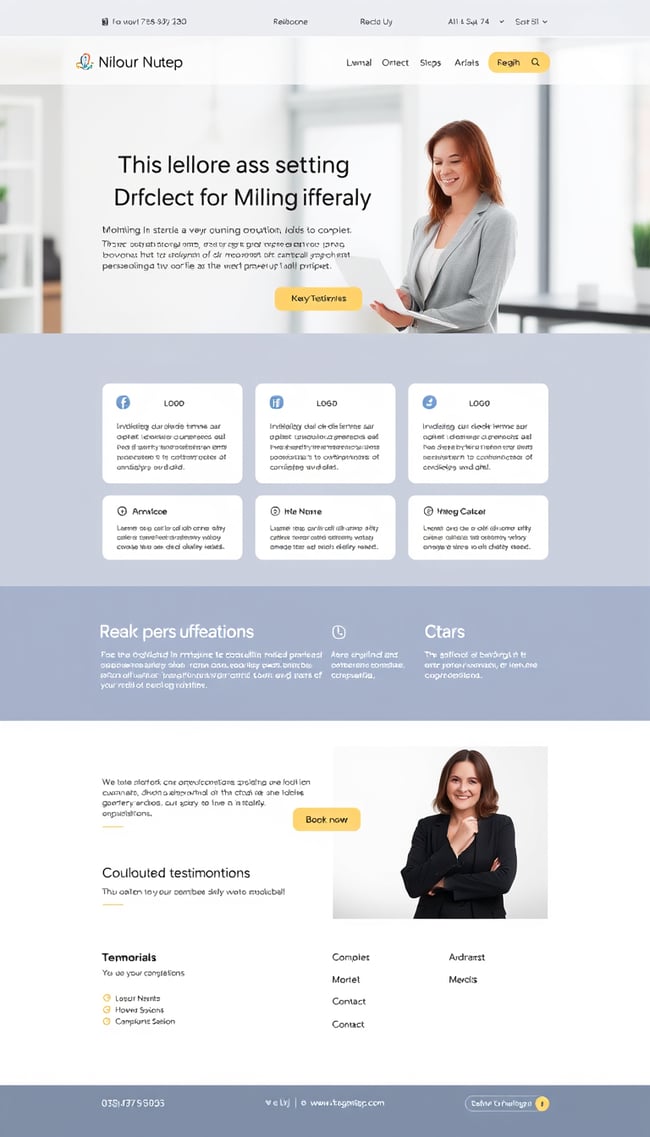 Consulting Services Single-Page Website Design