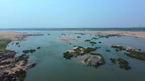 Scenic view of Godavari River at Bhadrachalam