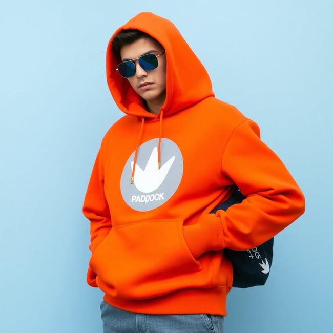 Paddock Project Orange Hoodie