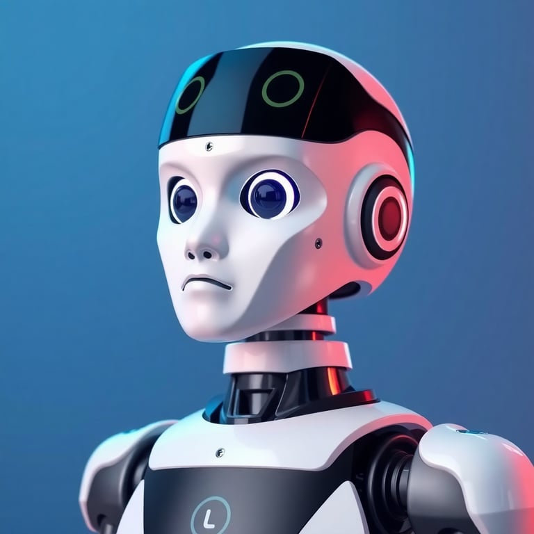 Modern robot assistant representing AI-powered automation tools