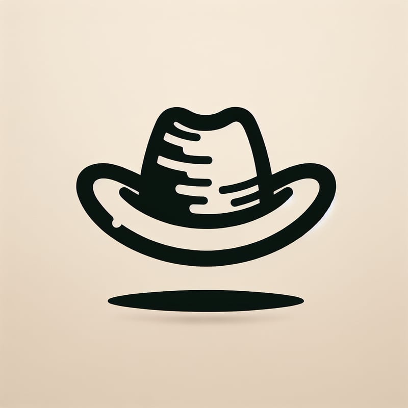 Minimal Cowboy Hat Logo