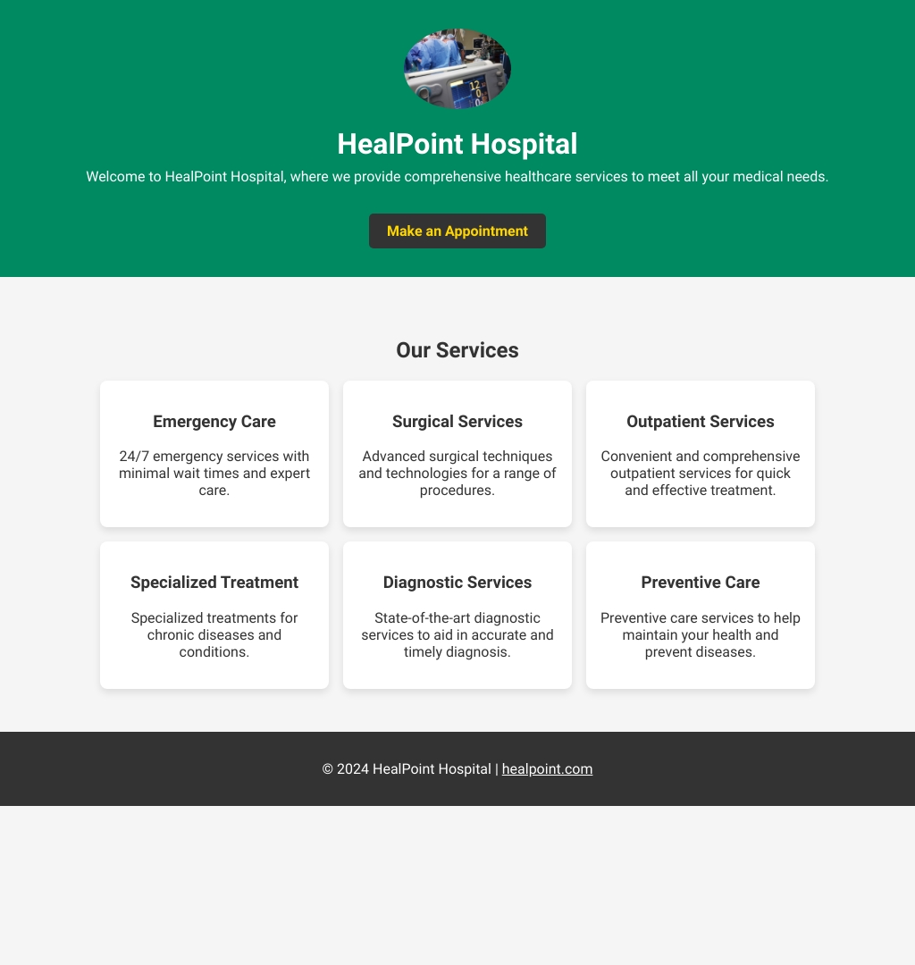 HealPoint Hospital - Comprehensive Healthcare Services
