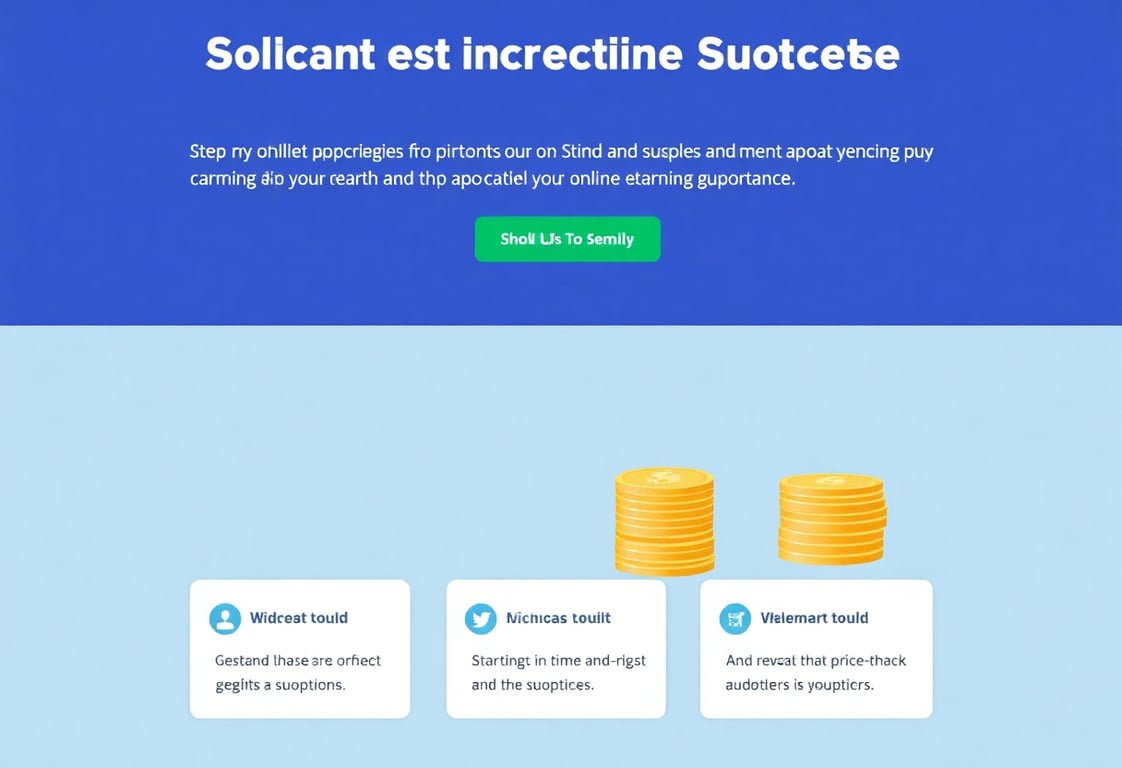 Screenshot of step-by-step guide for online earning