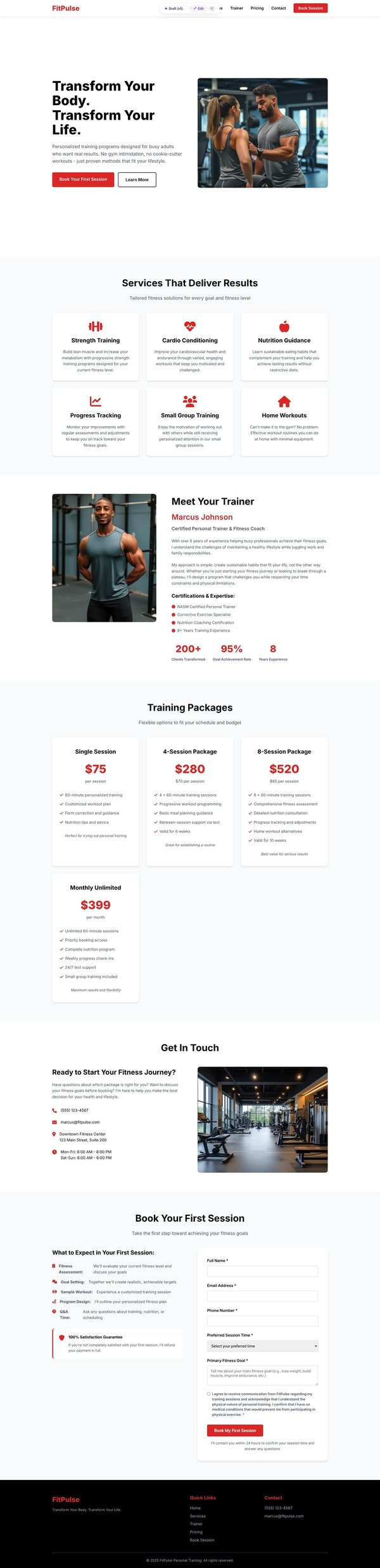 FitPulse Personal Training: Real Results for Busy Adults