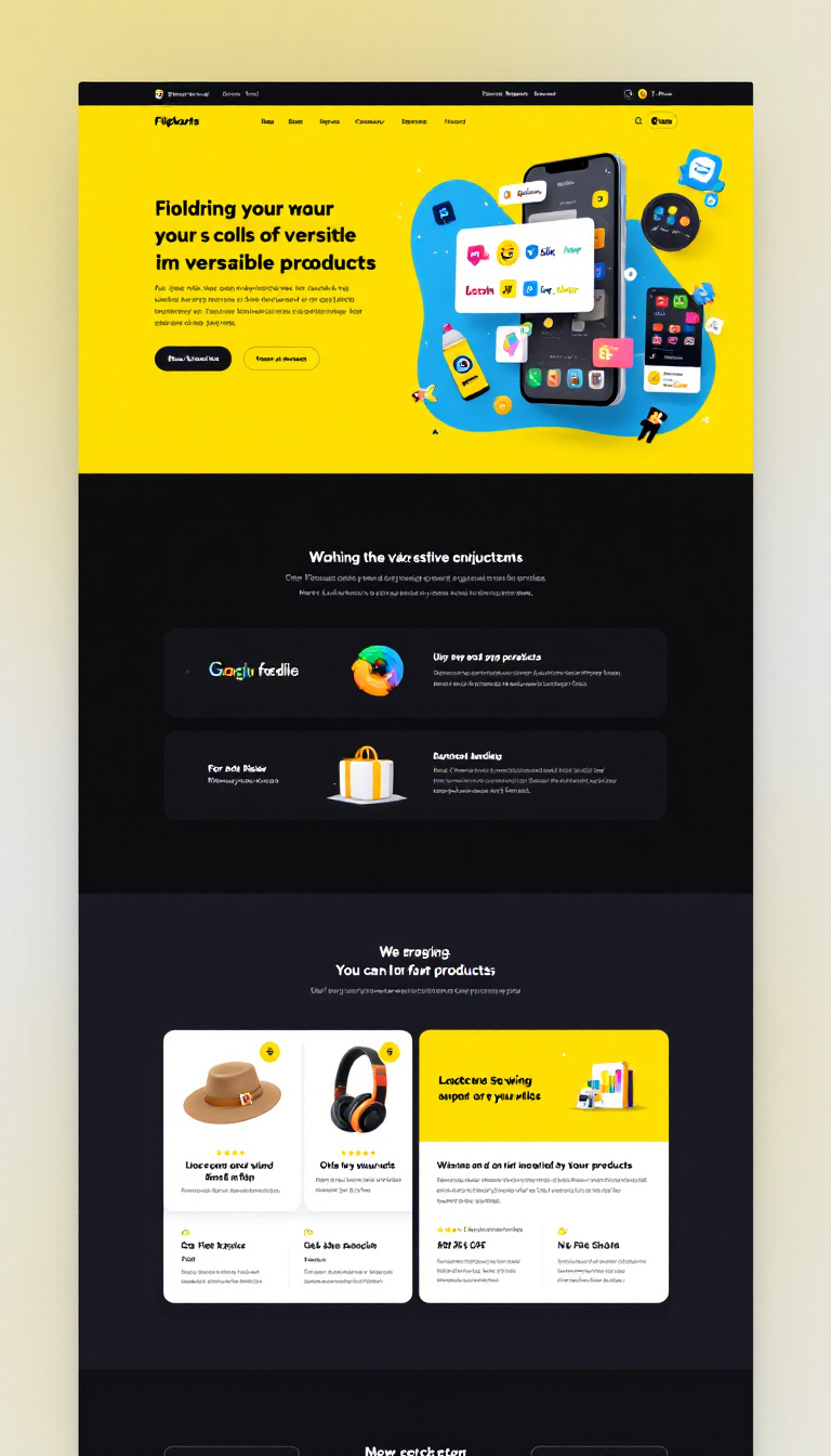 Vibrant Yellow Microsite for Flipkarts