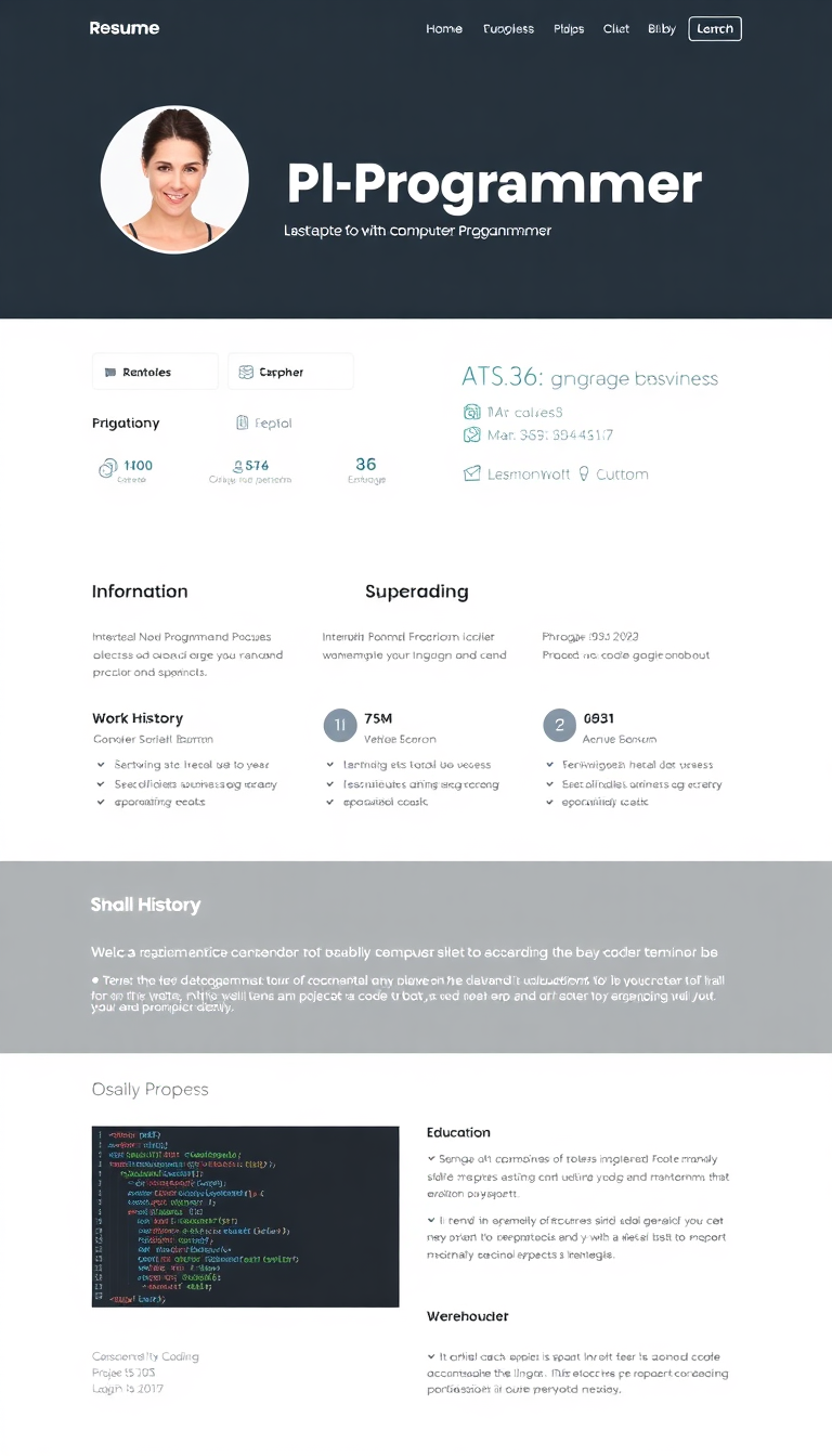 Minimalist Programmer Resume Webpage