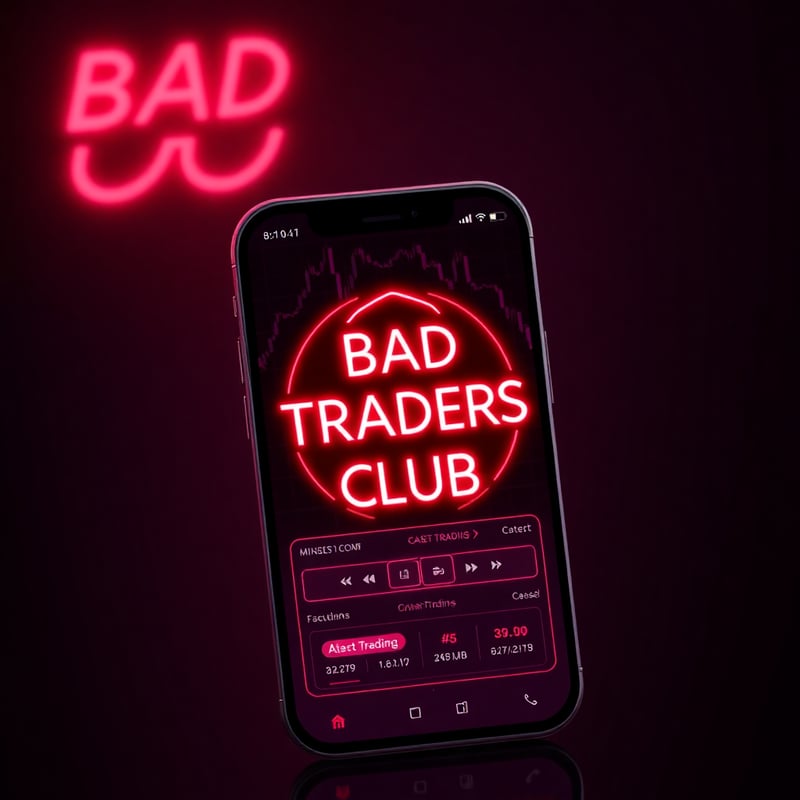 Neon Traders Club App Interface