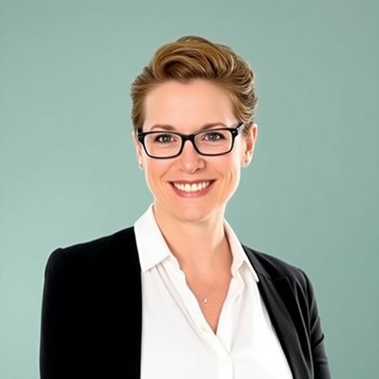 Professional headshot of marketing director Sarah Johnson