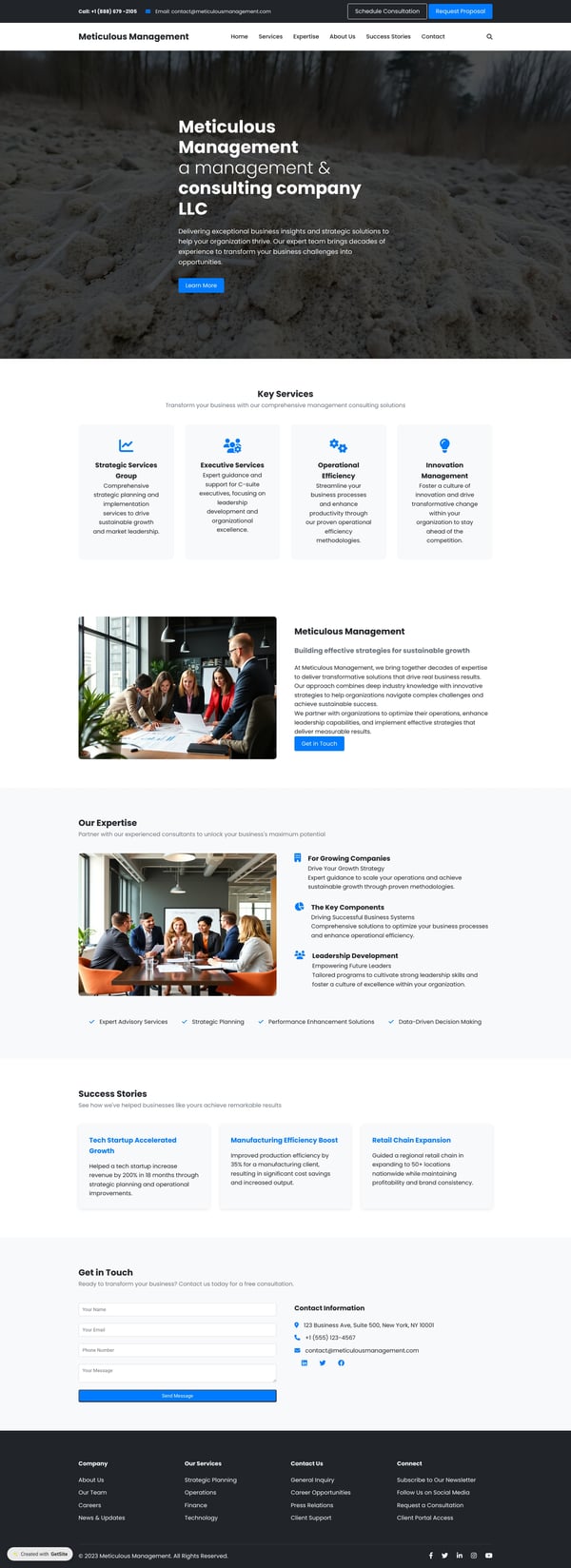 Meticulous Management - Management Consulting LLC