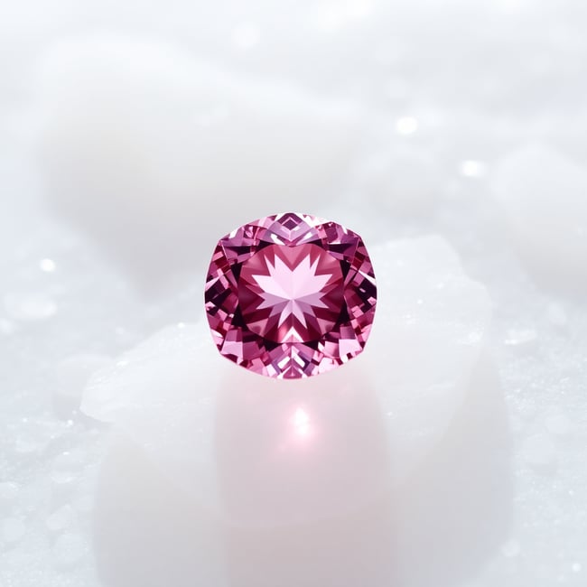 Shimmering Pink Gem Elegance