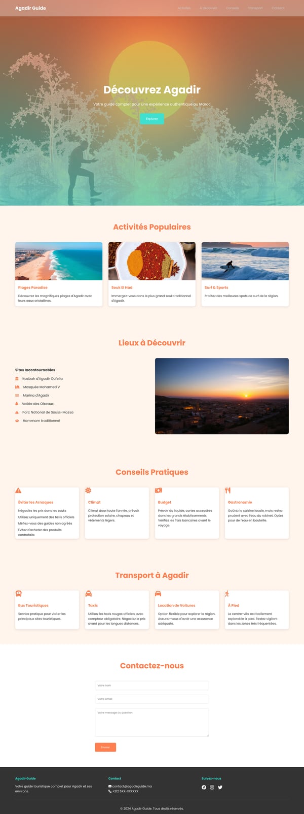 Découvrir Agadir - Votre Guide Touristique au Maroc