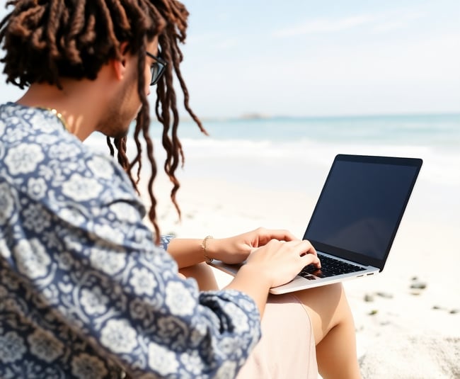 Beachside Remote Work