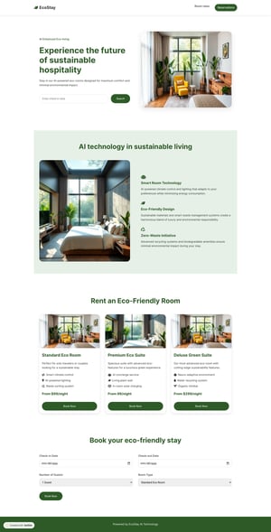 EcoStay AI - Smart Sustainable Living