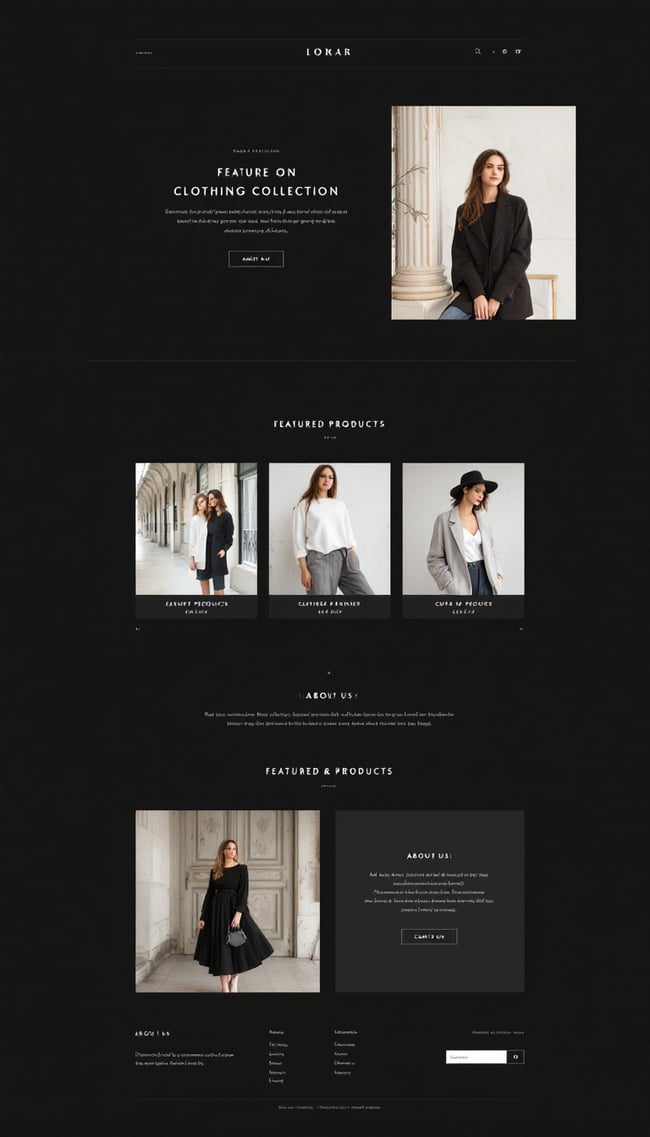 Clothing Brand One-Page Website Design