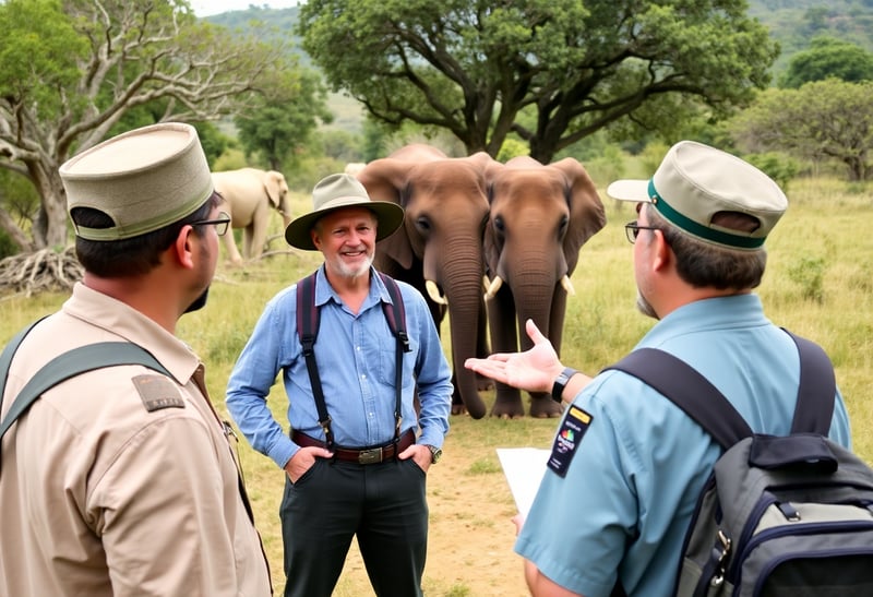 Elephant Encounter: Wildlife Tracking Safari