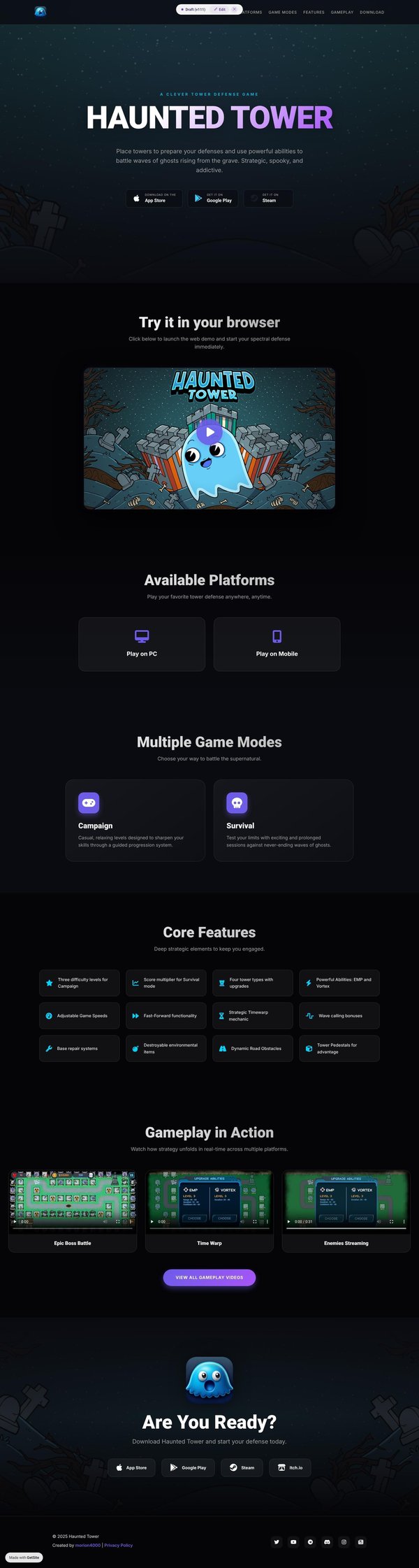 Haunted Tower - A Clever Tower Defense Game for PC and Mobile