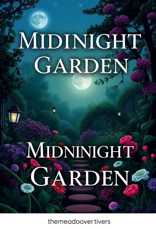 Midnight Garden book cover with fantasy garden theme for ReadRover ebook store