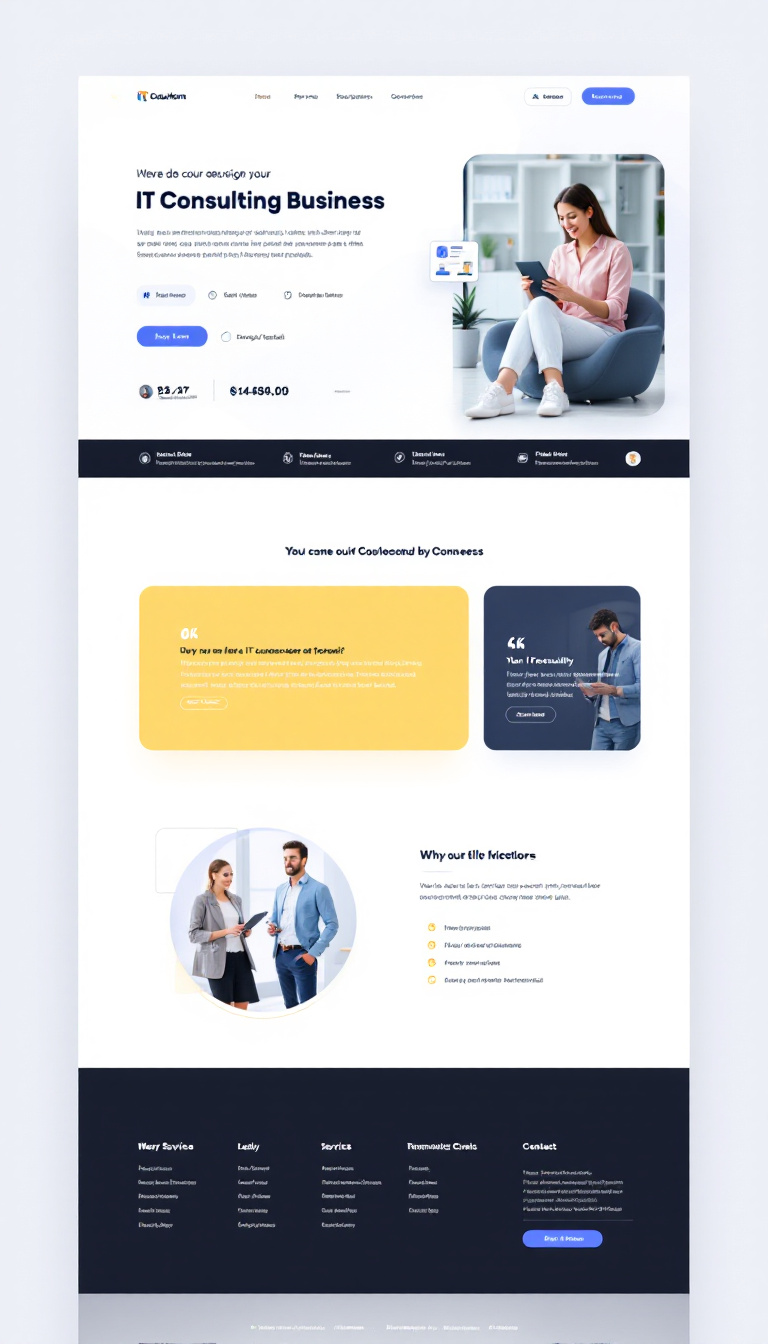 Modern IT Consulting Website Design