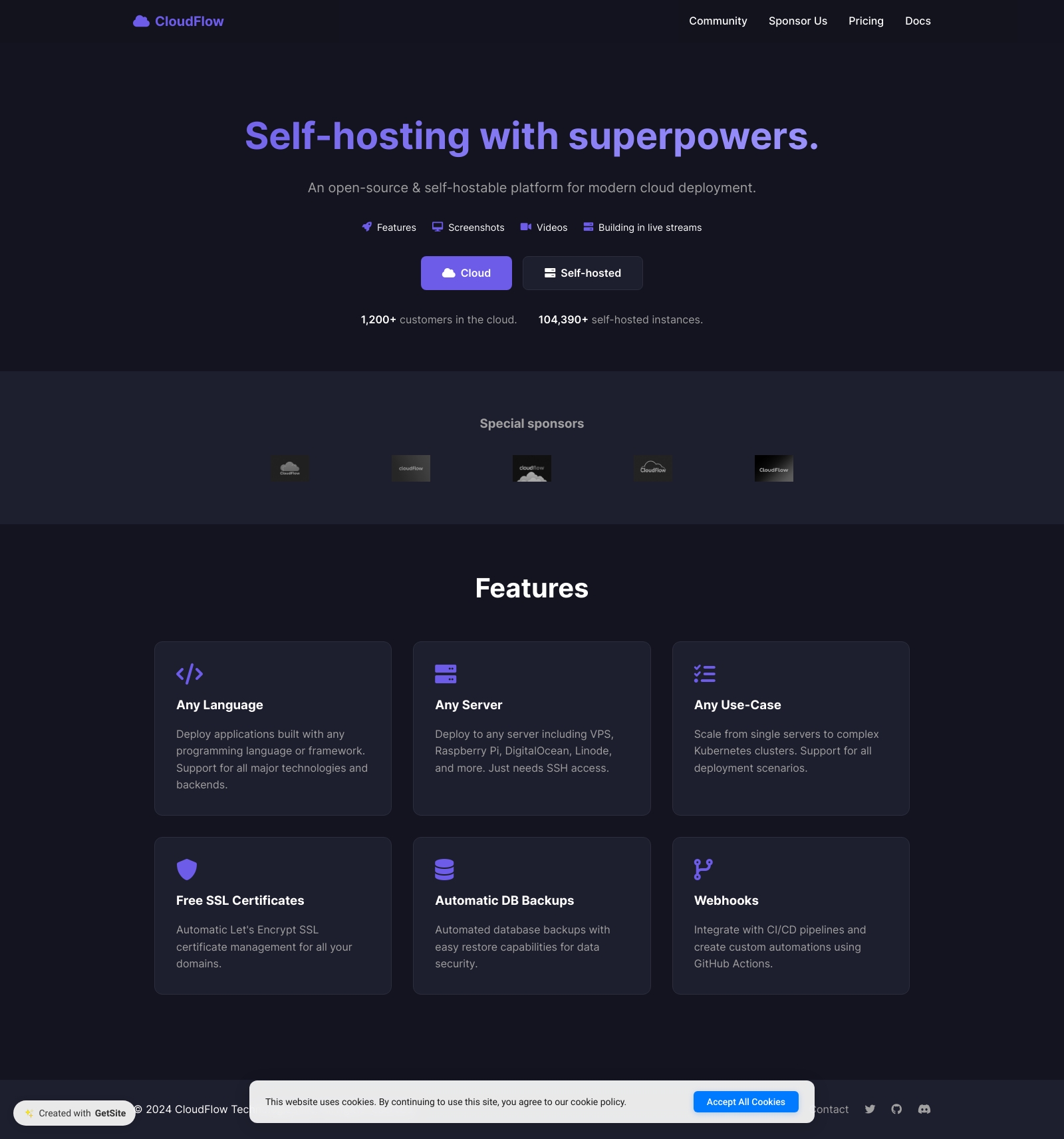 CloudFlow - Modern SaaS Platform