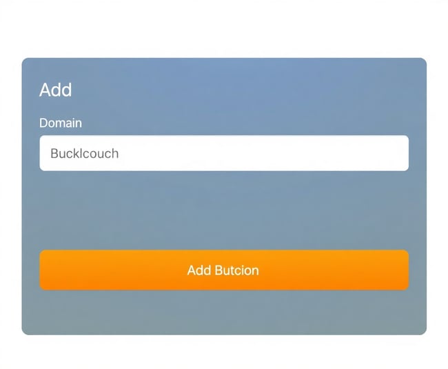 Domain Addition Form