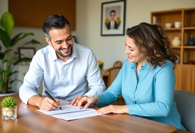 Assinatura de Contrato Imobiliário