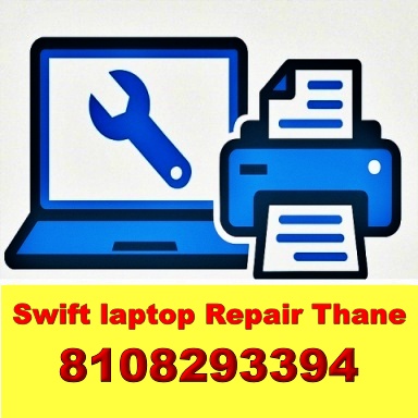 Laptop Printer Fix Experts Thane logo with yellow and red colors showing computer repair service
