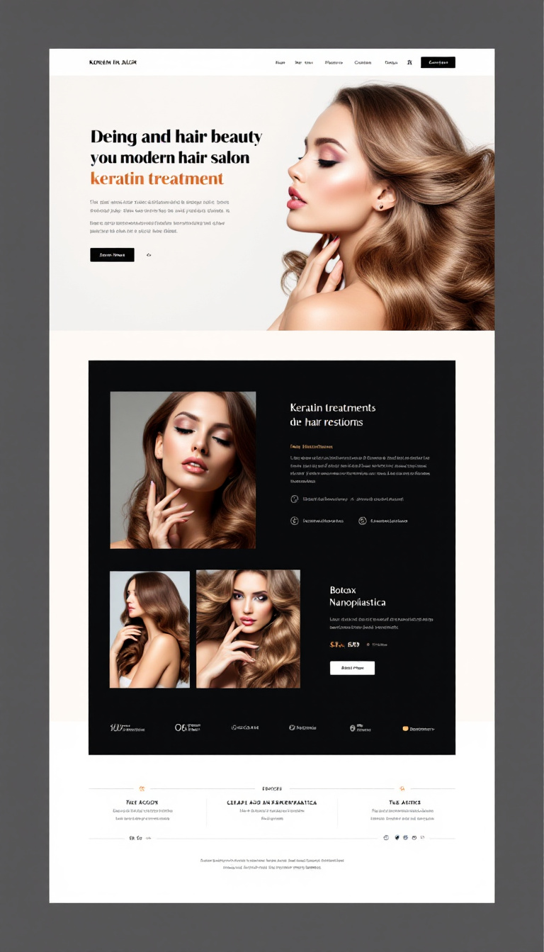 Elegant Hair Salon Website Design