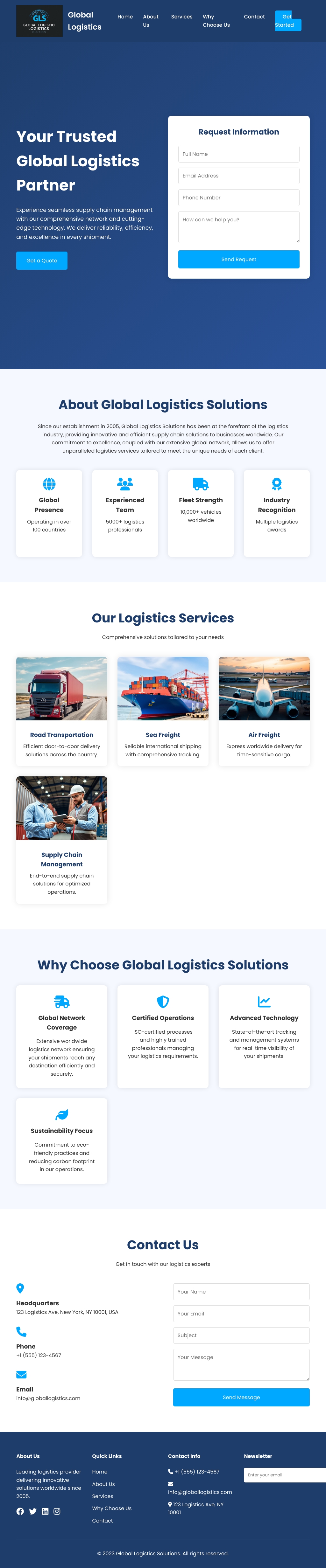 Global Logistics Solutions - Your Trusted Logistics Partner