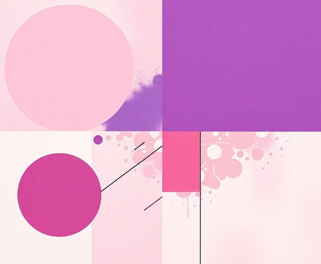 Geometric Elegance in Purple and Pink