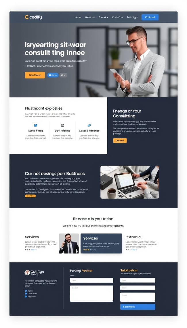 Professional Consulting Website Design