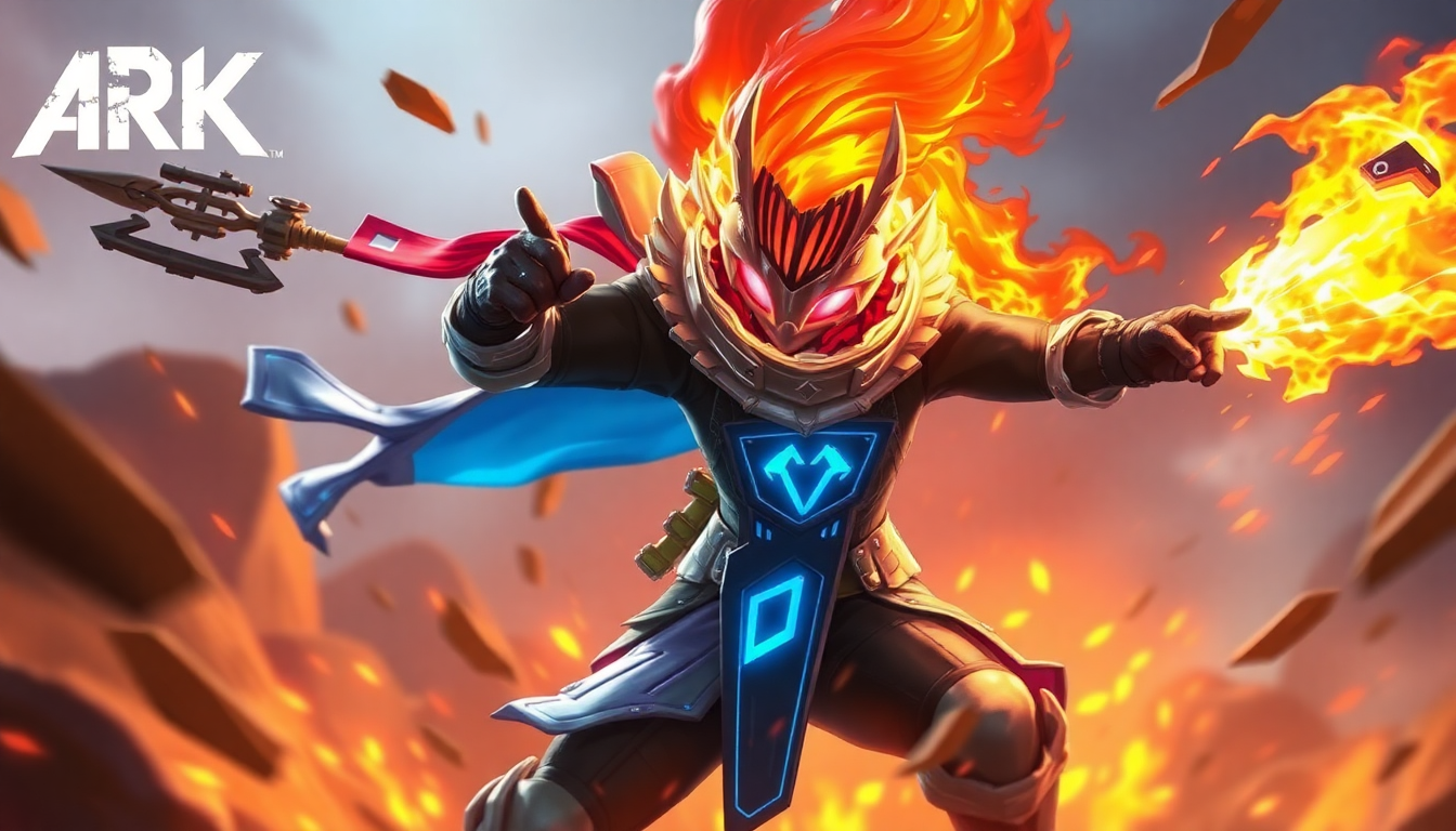 Arknights character Blaze in action