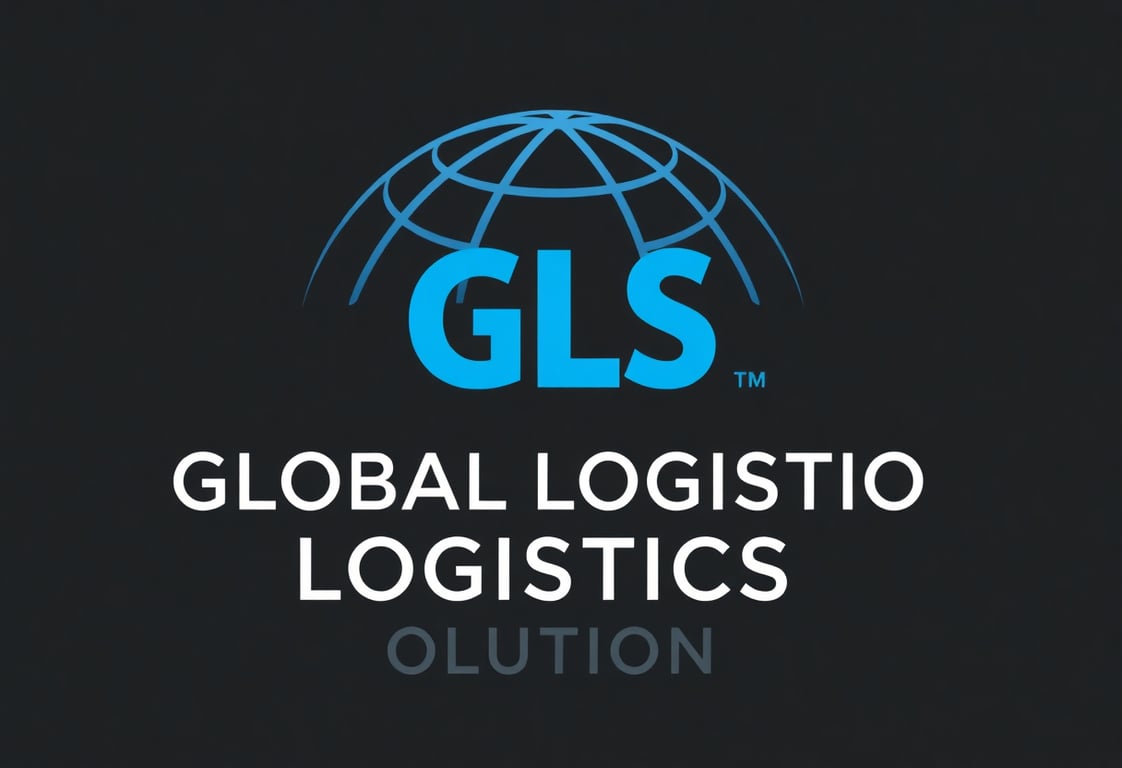 Global Logistics Solutions company logo with modern blue design
