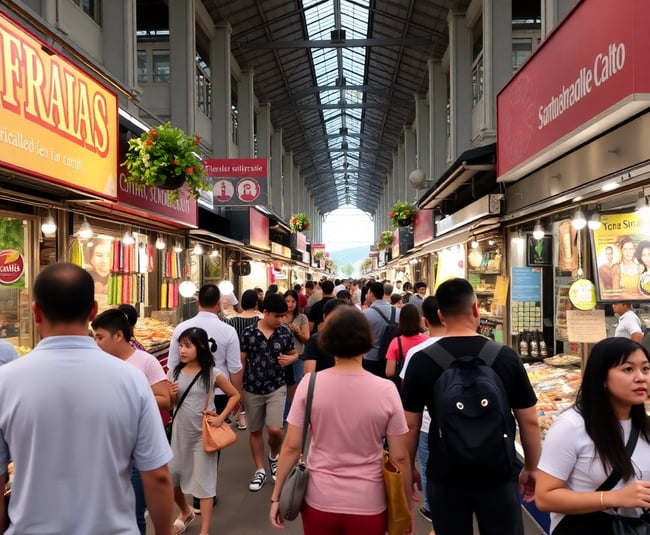 Vibrant Market Scene