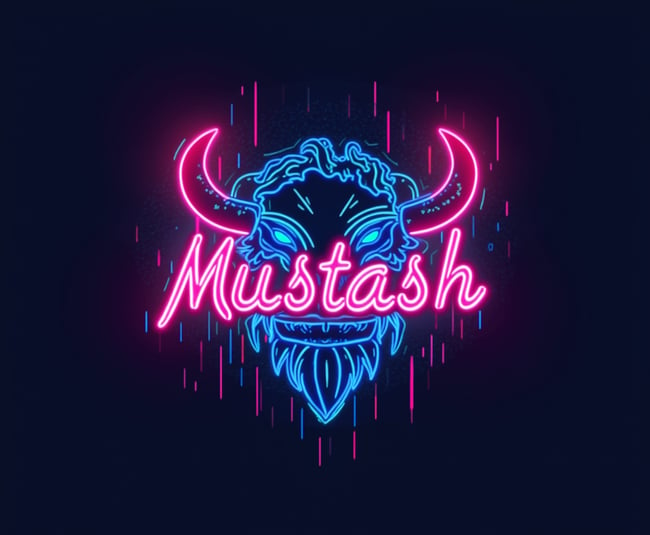 Neon Mustash Logo