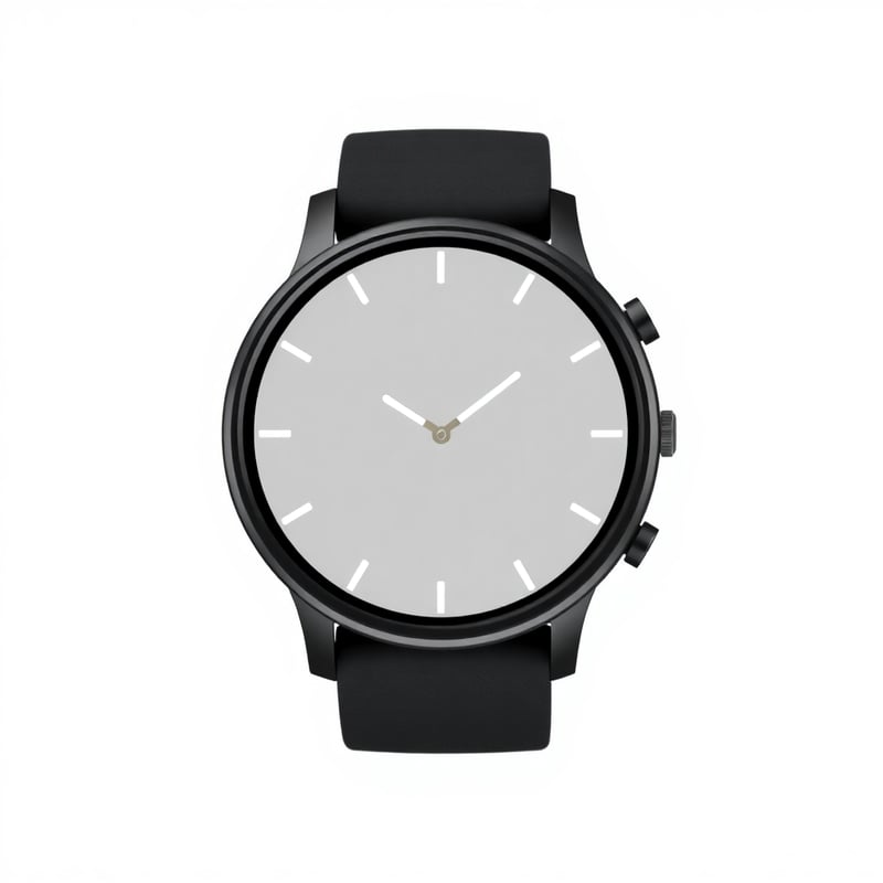 Sleek Black Koawatch Smartwatch