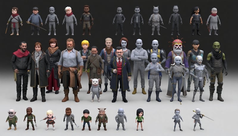 3D Character Model Showcase