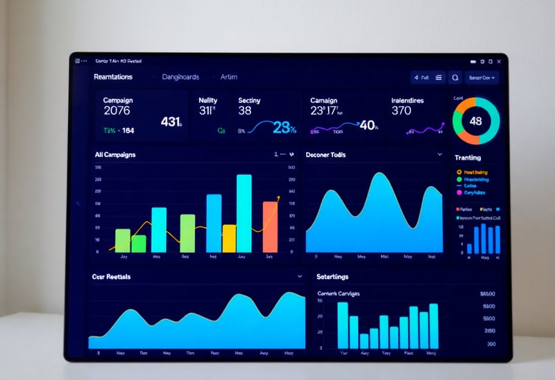 Vibrant Marketing Analytics Dashboard