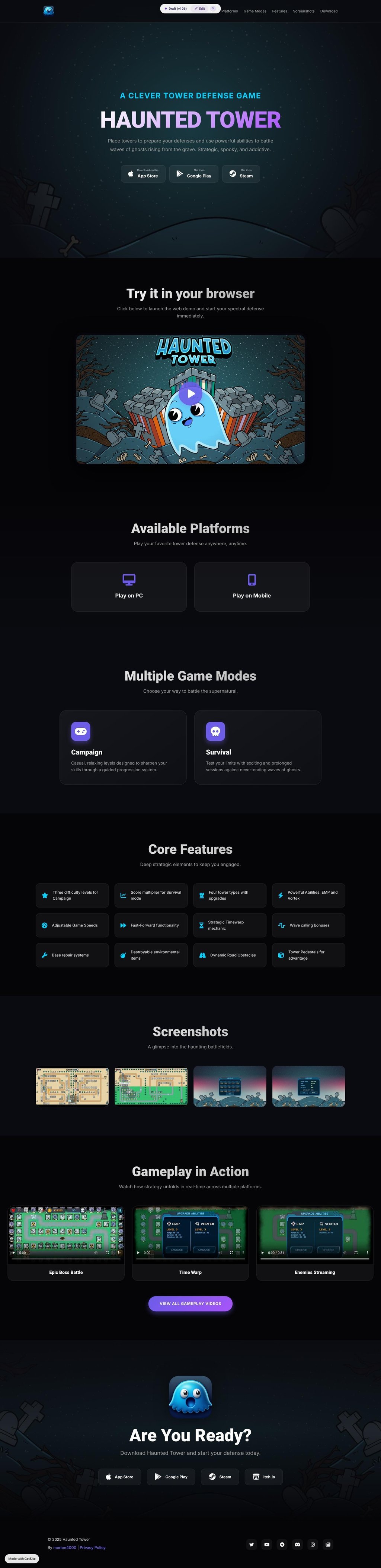Haunted Tower - A Clever Tower Defense Game for PC and Mobile