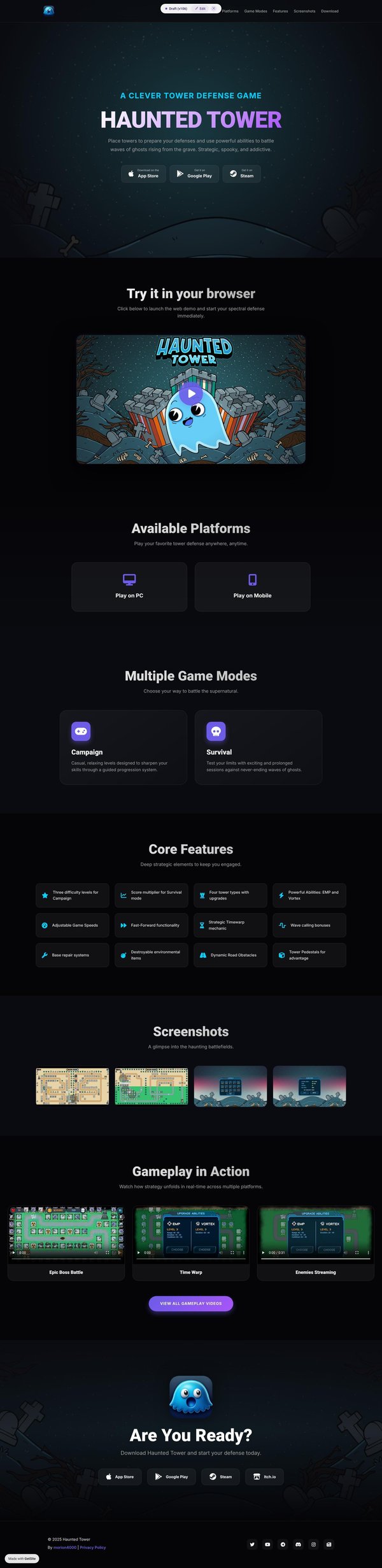 Haunted Tower - A Clever Tower Defense Game for PC and Mobile